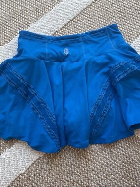 Free People Electric Blue Pleats and Thank you athletic Skirt